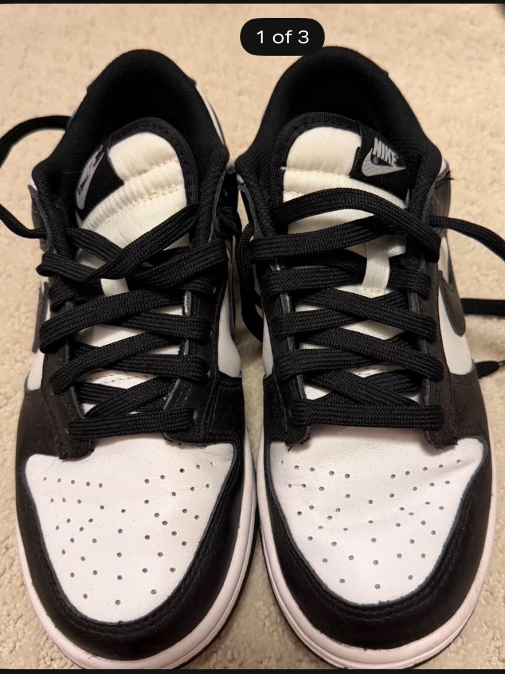 Nike Black and White Skate-Inspired Sneakers